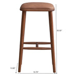 Jason Mid-Century Modern PU Leather Bar Stool