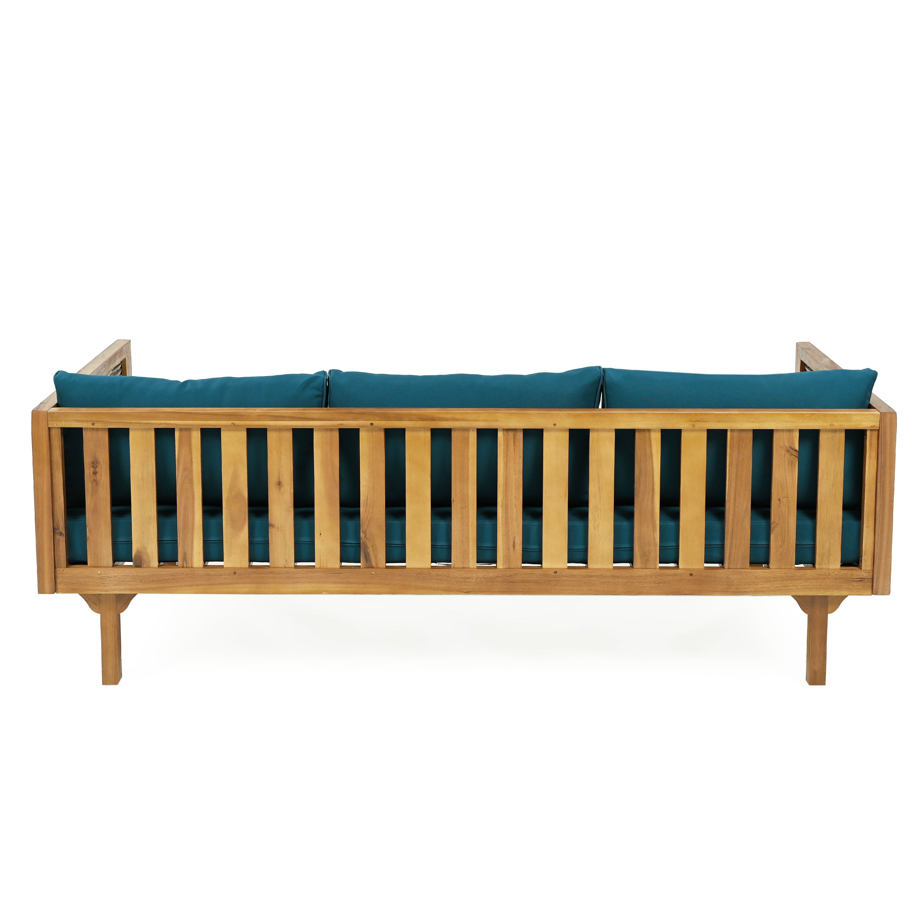 Claremont 3 Seater Daybed With Rattan Arms (Teak Cushion)