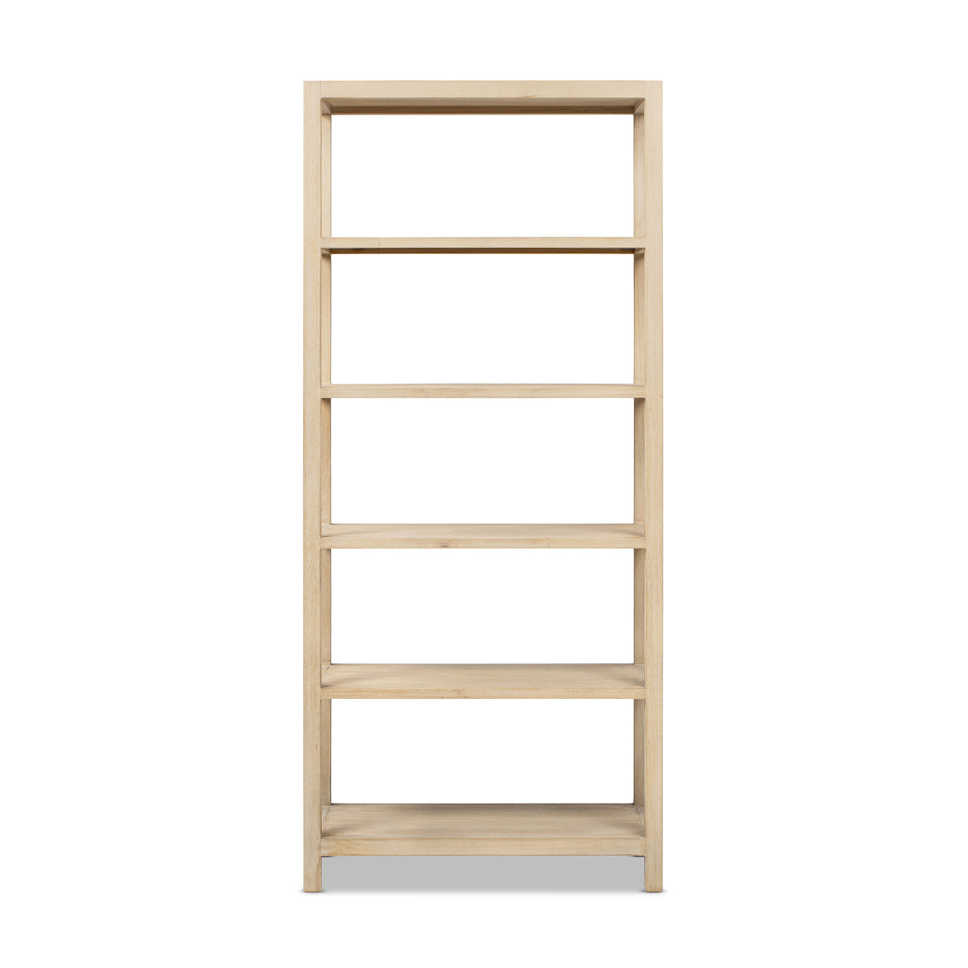 Ellis 71" Reclaimed Wood 5-Shelf Open Frame Bookcase