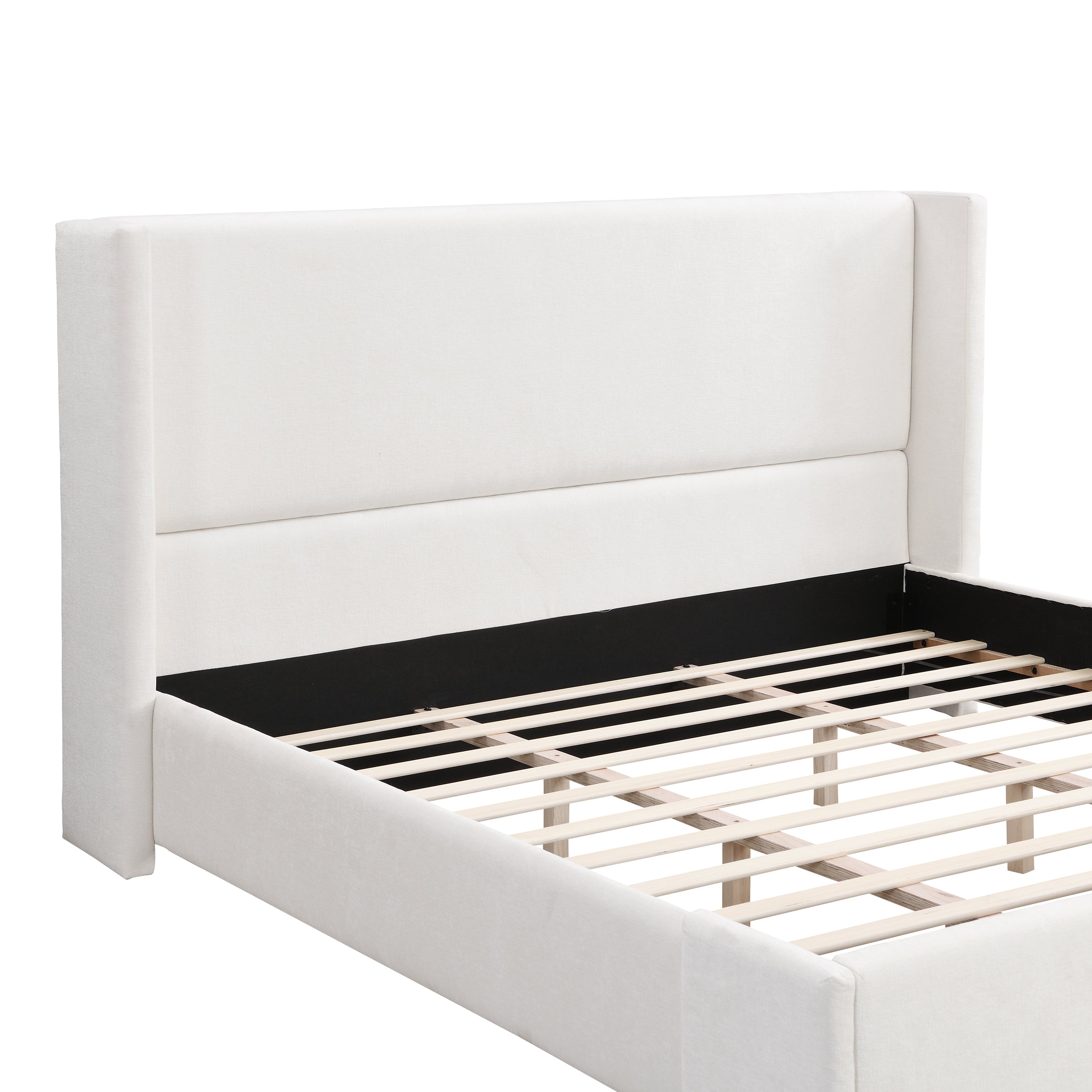 Elegant Wingback Bed