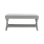 Comfort Double Bench Upholstered in Velvet Fabric