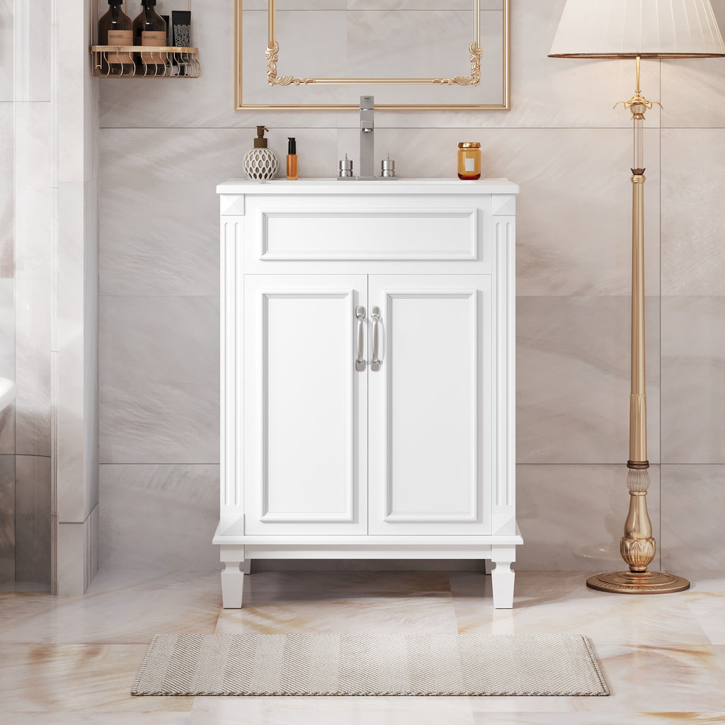 24" Bathroom Vanity with Top Sink