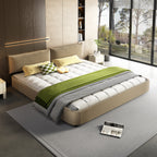 King Size Cloud Bed Frame with Oversized Padded Movable Headboard