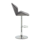 Bar Stools Set of 2 - Adjustable Barstools with Back and Footrest