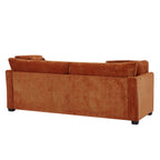 83.50" Modern Flared Arms Sofa (Caramel)