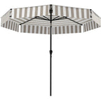 Outdoor Market Umbrella - 8.6 ft Patio Umbrella with Crank