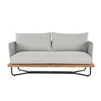 Lucca Outdoor Acacia Wood Rope Woven Sofa Sectional Set
