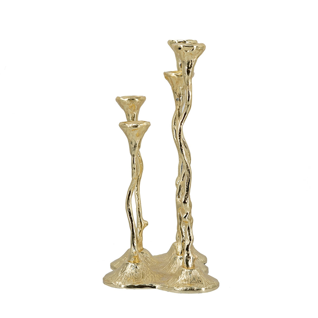 5-Light Cast Aluminum Taper Candle Holder