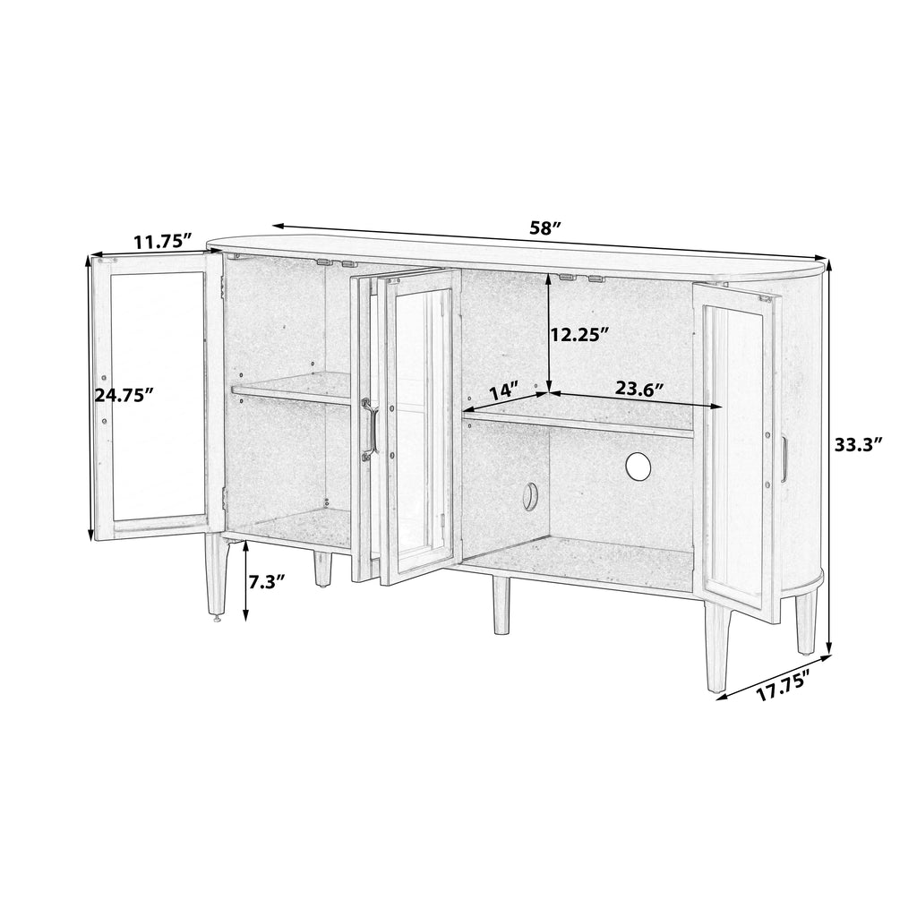Stylish Large Storage Cabinet