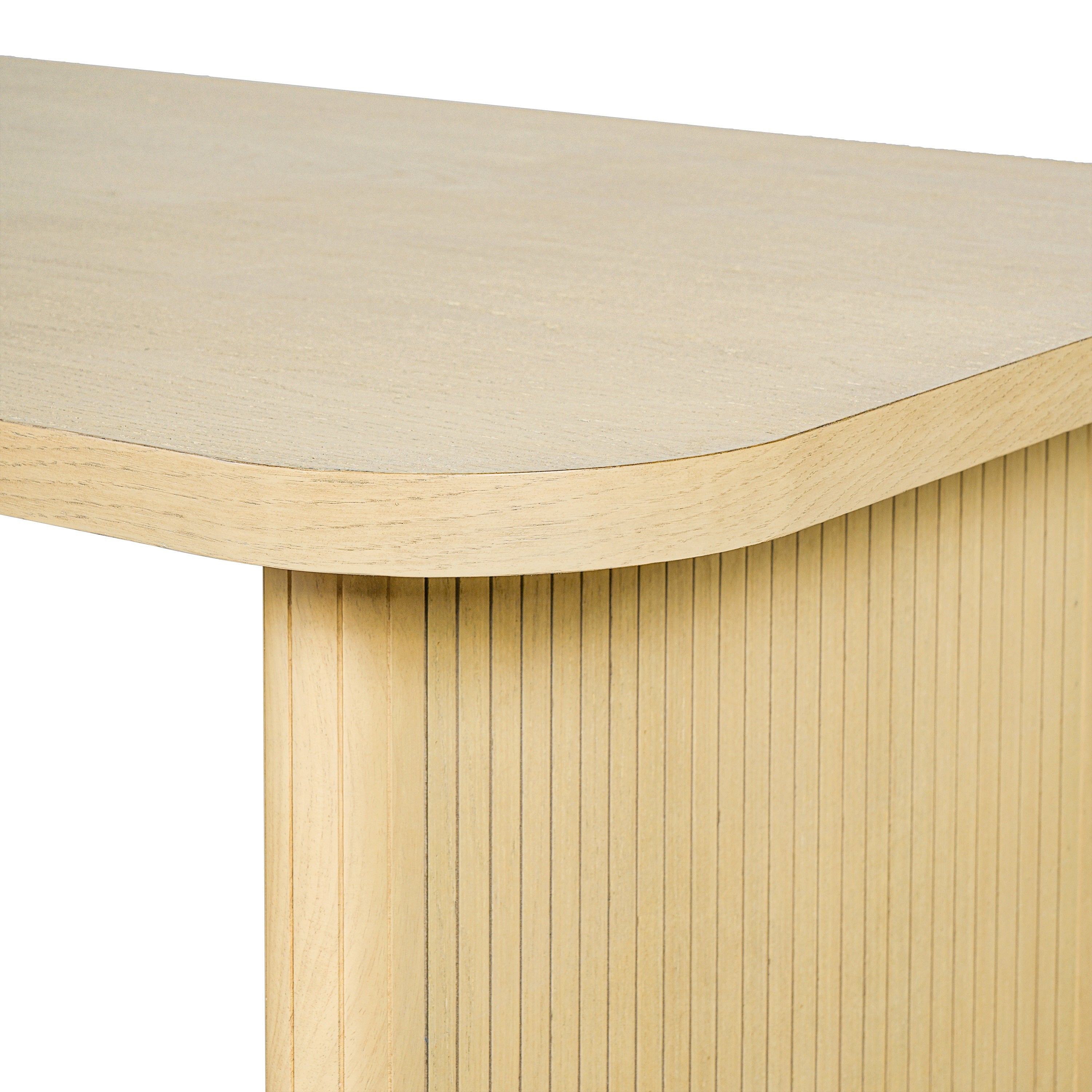 Natural Oak Veneer Dining Table