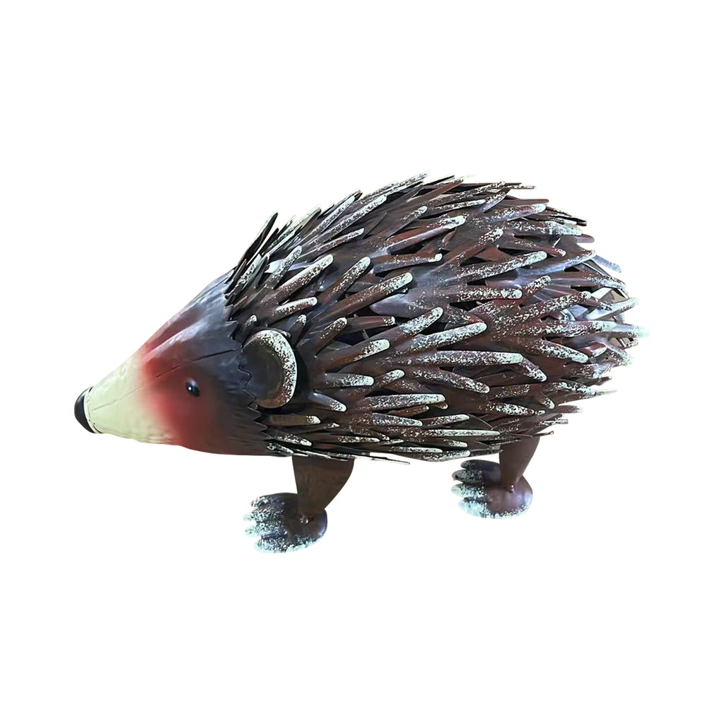 Metal Hedgehog Garden Statue
