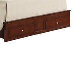 Transitional Cherry Full Storage Bed