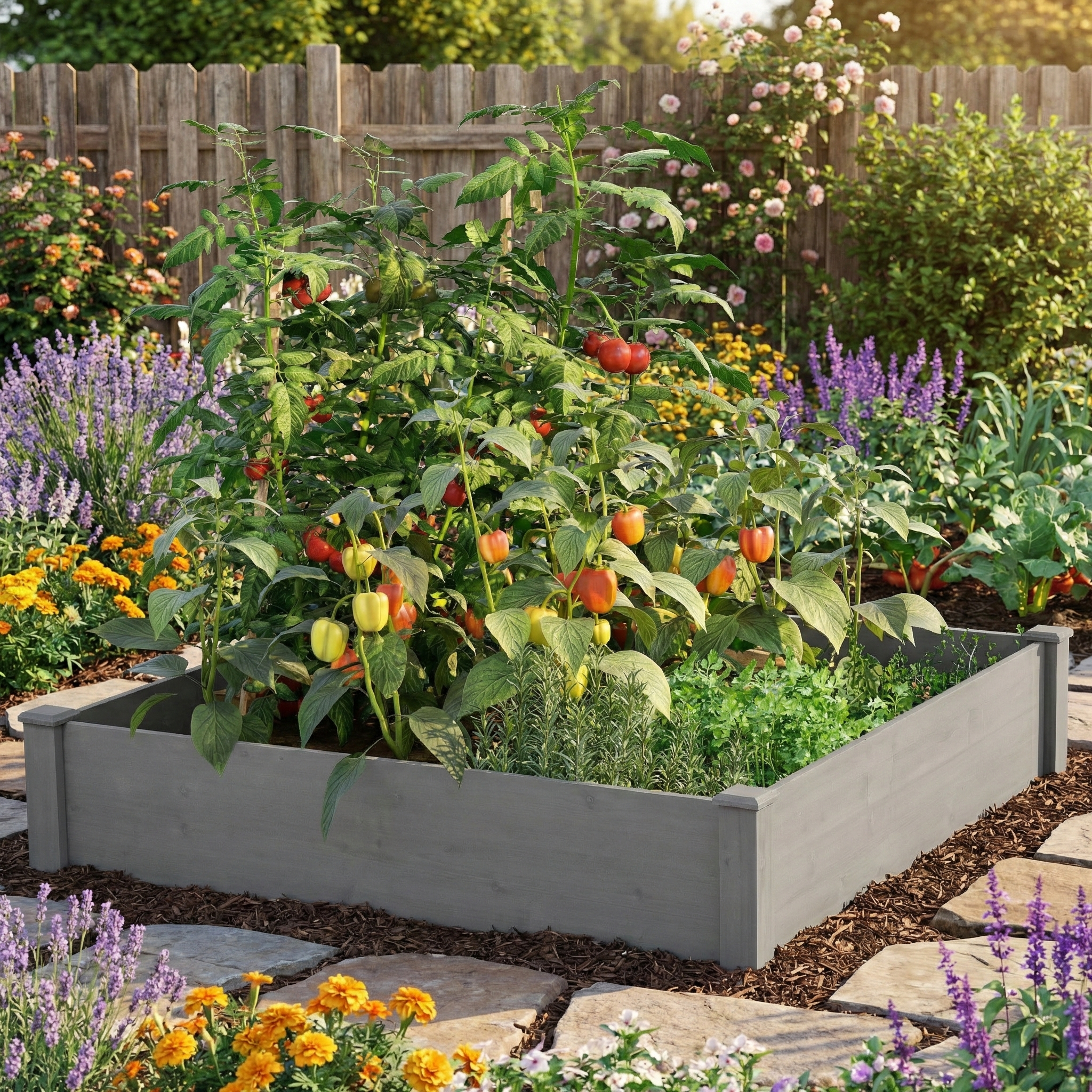 Raised Garden Bed 48x48x10''