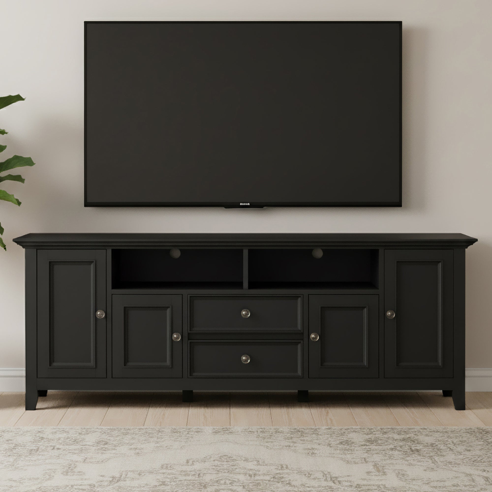 Amherst 72 Inch Wide Solid Wood TV Stand