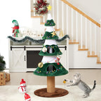 62" Cat Tree with Cozy Condo and Scratching Posts