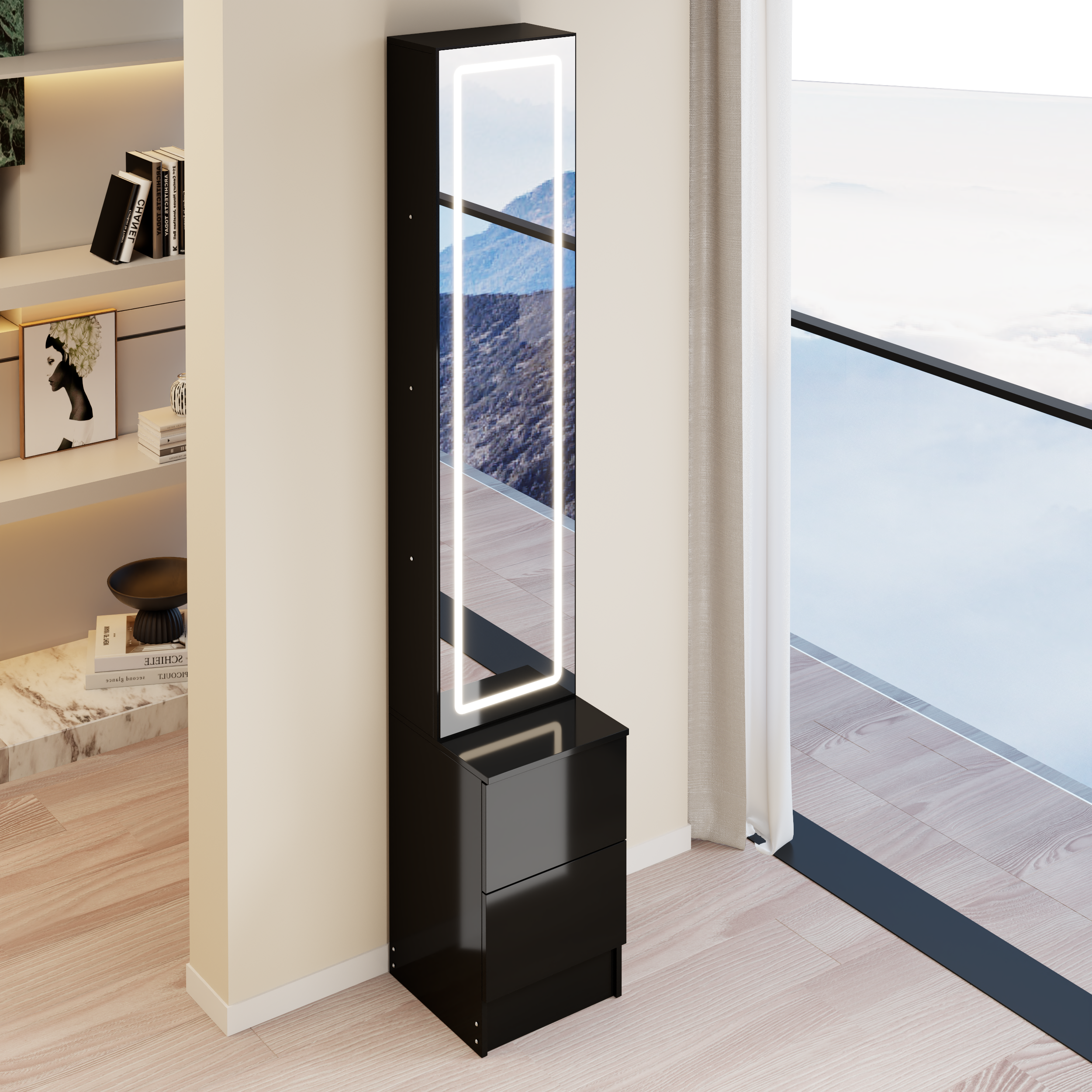 LED Dressing Mirror Cabinet