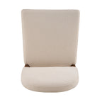26" Seat Height Fabric & Rubberwood Bar Stool