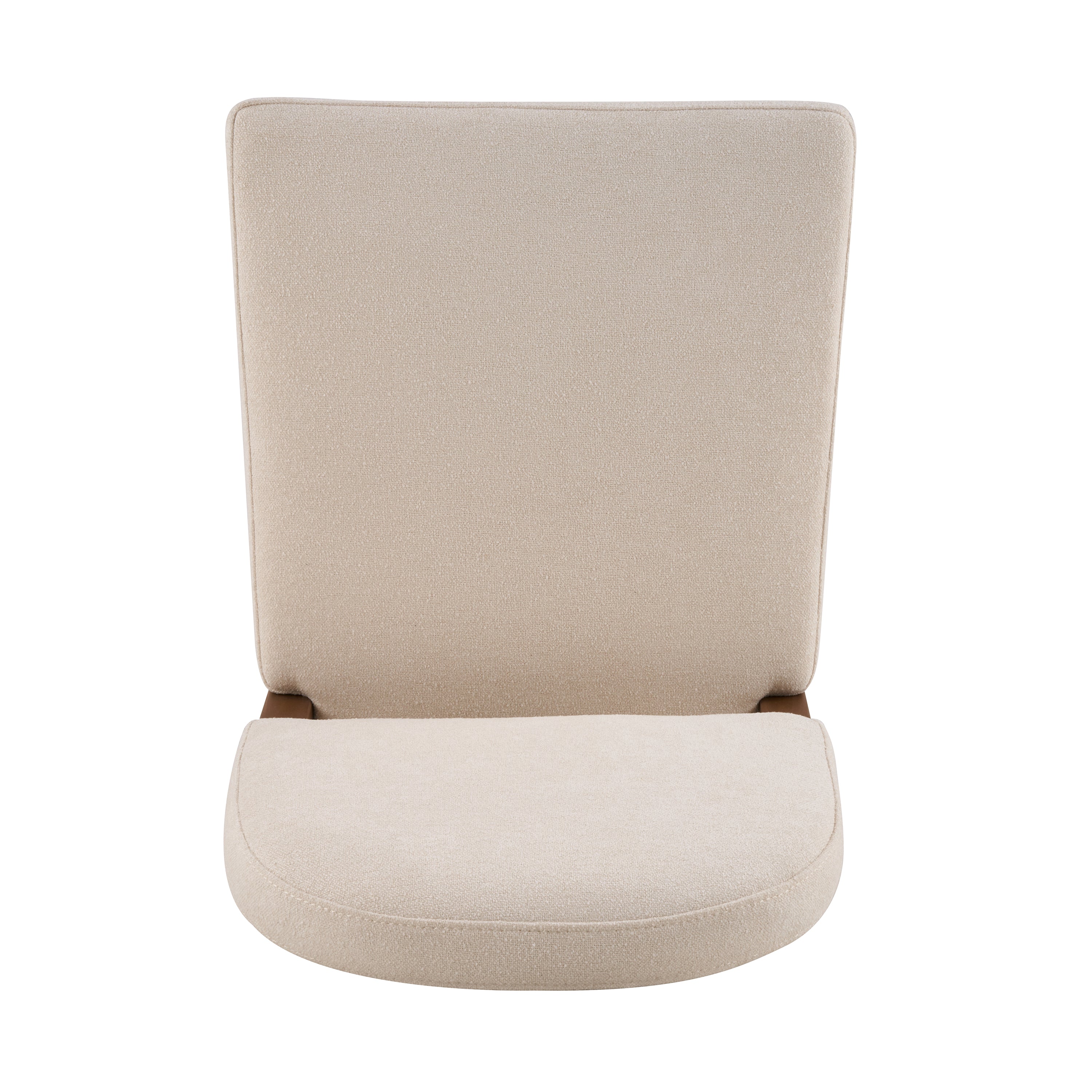 26" Seat Height Fabric & Rubberwood Bar Stool