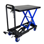 Hydraulic Lift Trolley, 500 LBS Capacity, BLACK+BLUE