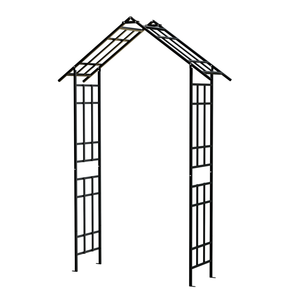 Metal Garden Arch with Adjustable Width