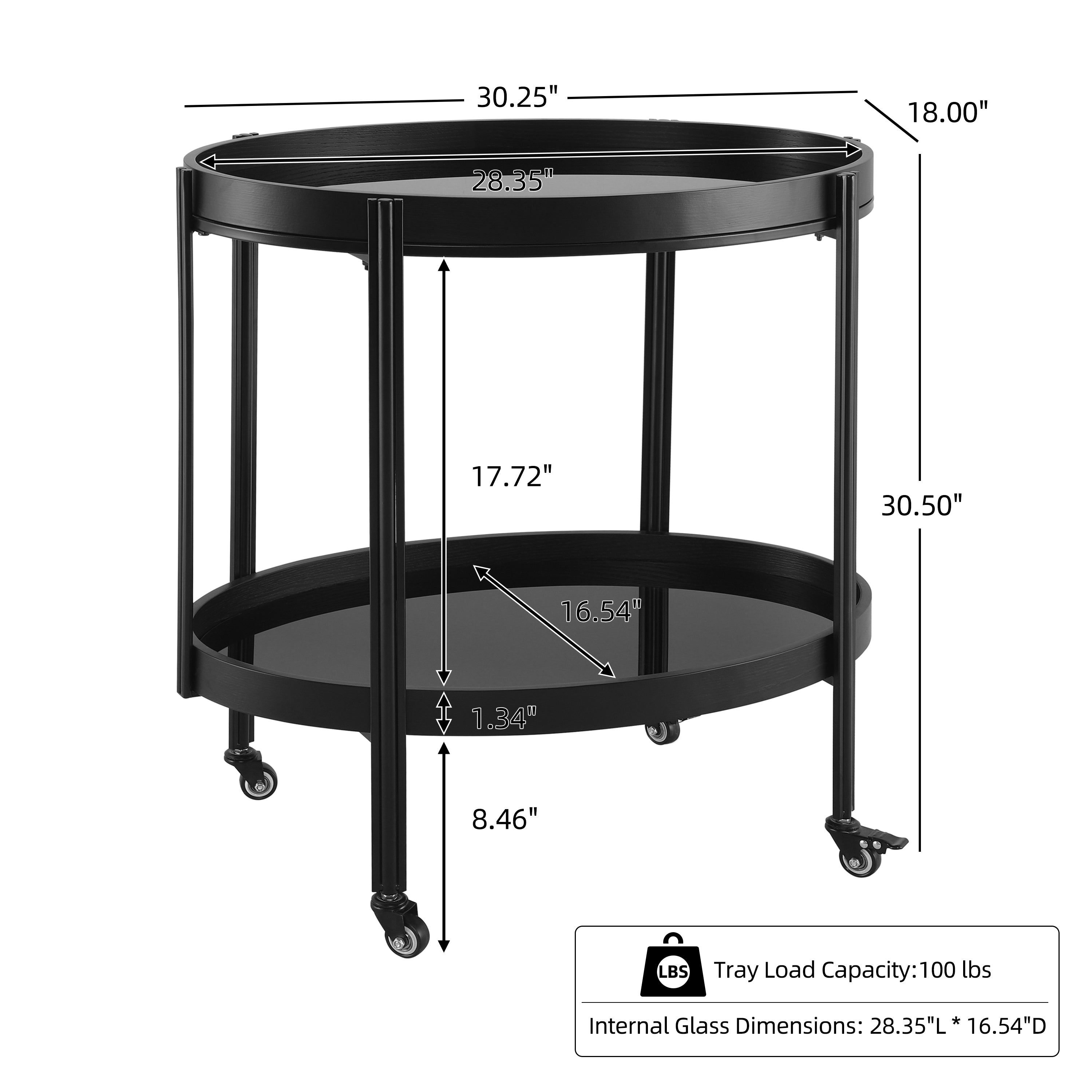 Oval Kitchen Island & Carts