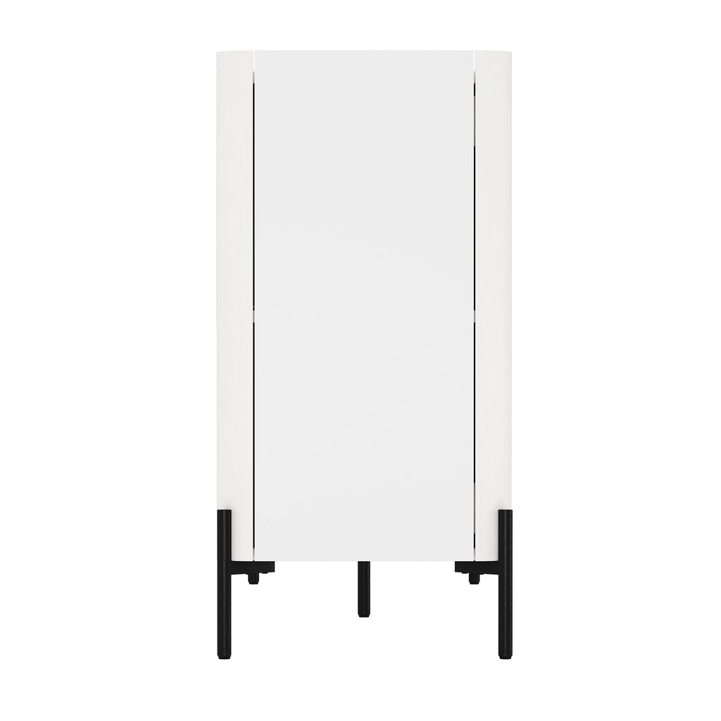 Modern Abbey 66.9" Sideboard with Adjustable Shelves and Metal Legs