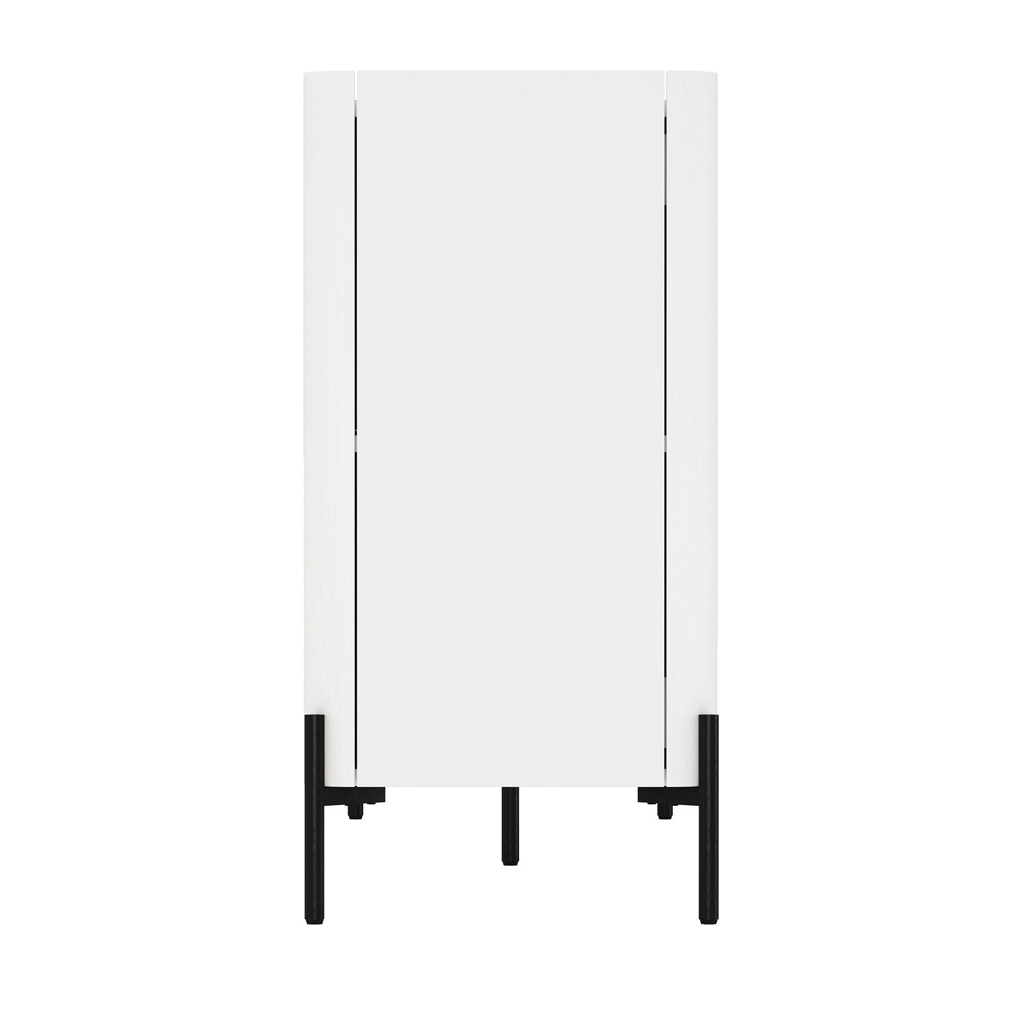 Modern Abbey 66.9" Sideboard with Adjustable Shelves and Metal Legs