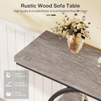 41.3" Industrial Console Table, 4-Tier