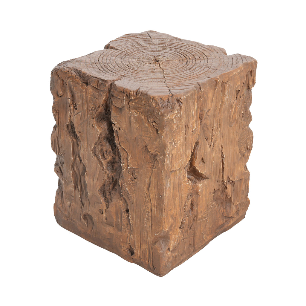 Amira Outdoor and Indoor Stump Shape MGO Side Table