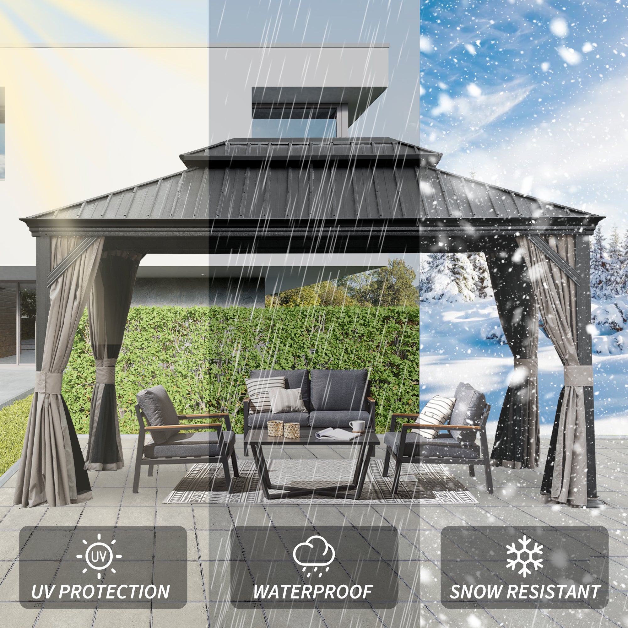 12' X 14' Hardtop Gazebo