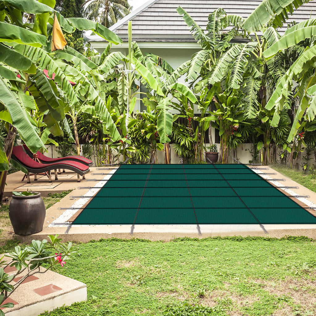 Inground Pool Safety Cover, 18x36ft Rectangle