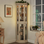 Lighted Corner Curio Cabinet