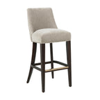 Beever Wood Upholstered Chenille Barstool
