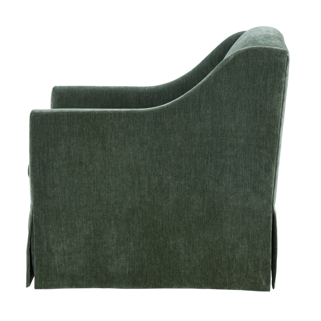 Luisa Skirted Swivel Accent Chair - Ivy