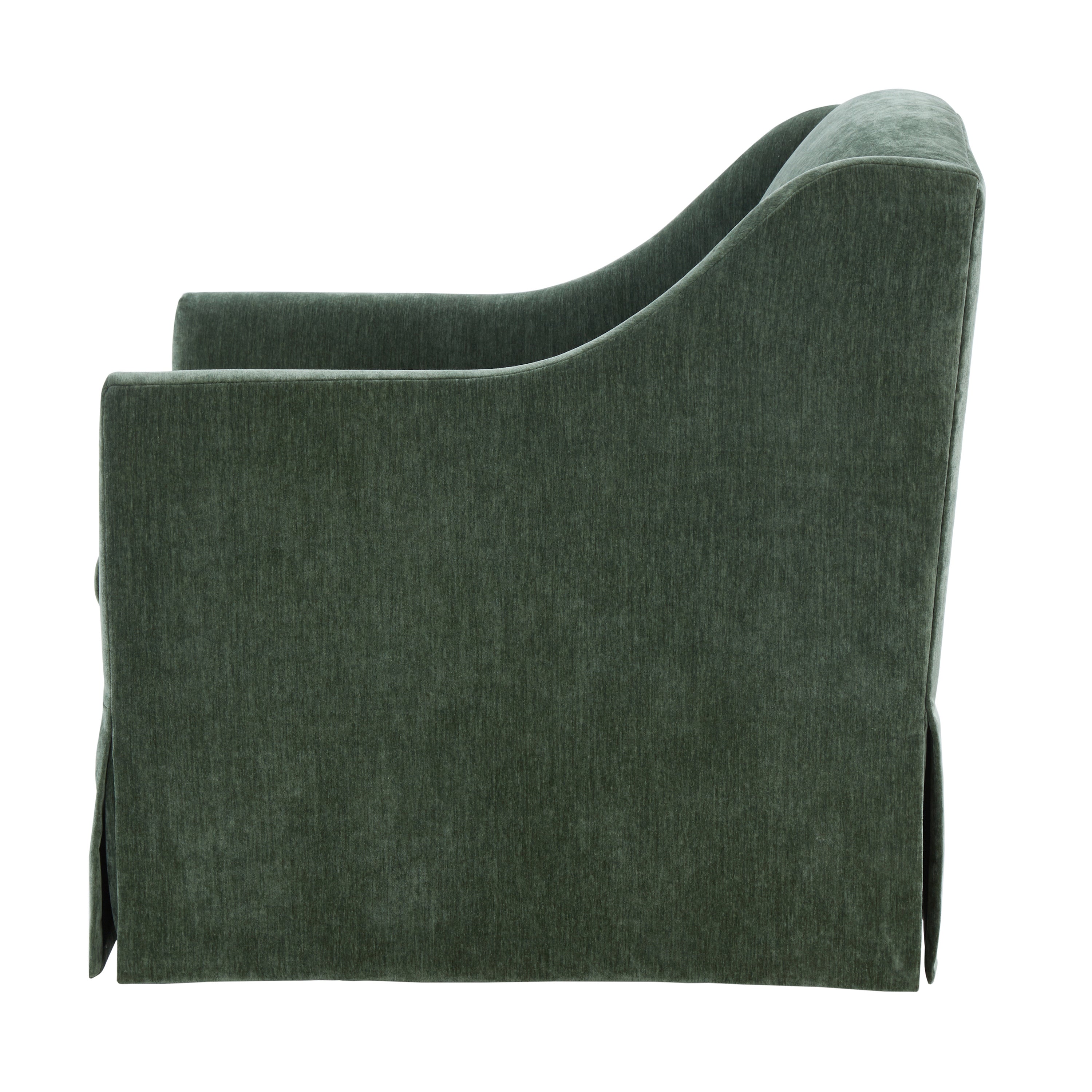 Luisa Skirted Swivel Accent Chair - Ivy