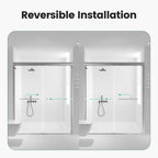 56"-60"W*72" H Semi-Frameless Double Sliding Shower Door