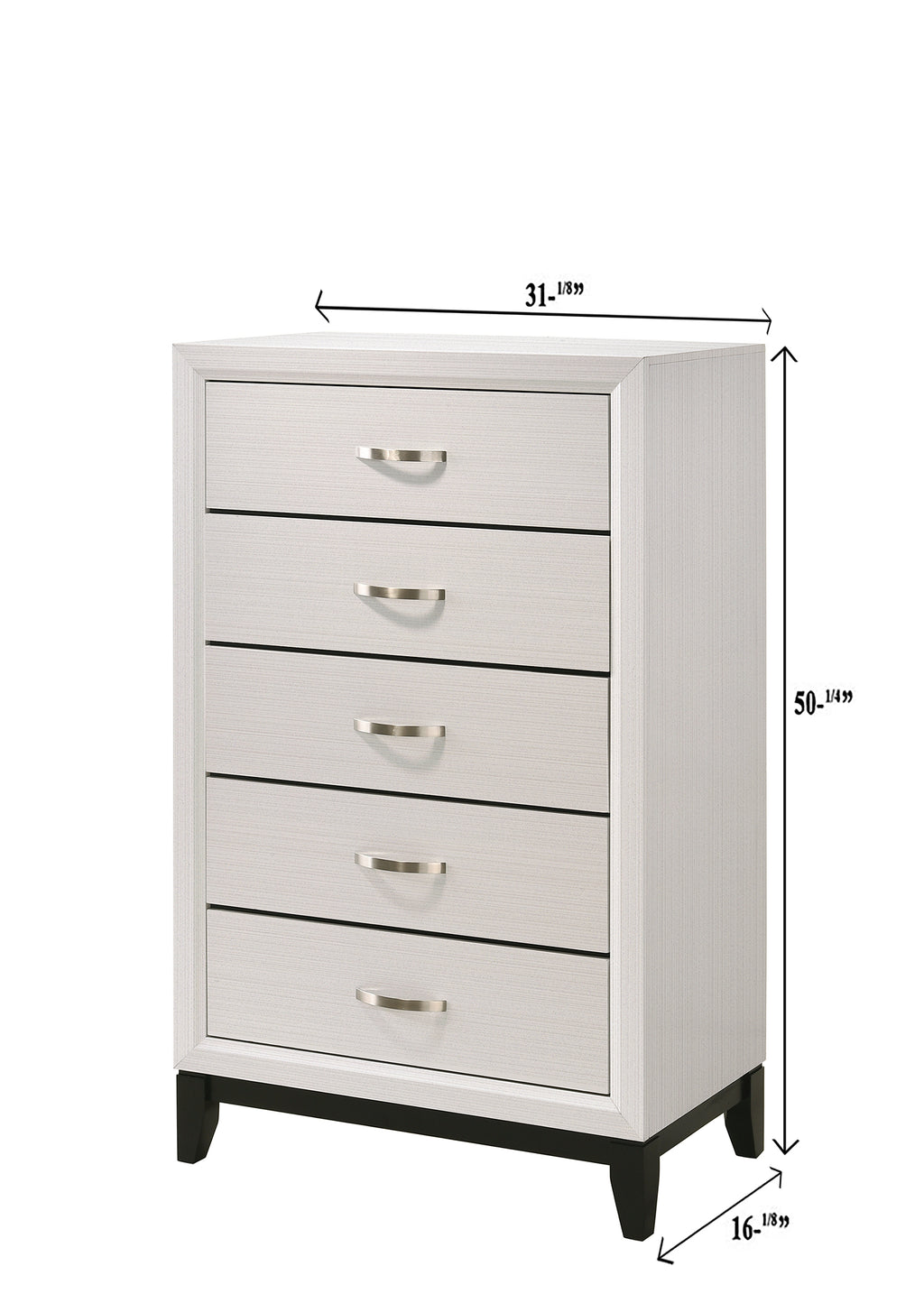 Contemporary 5-Drawer Tall Chest