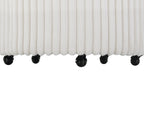 Malna Plush Wide Wale Corduroy Upholstered Barrel Accent Chair
