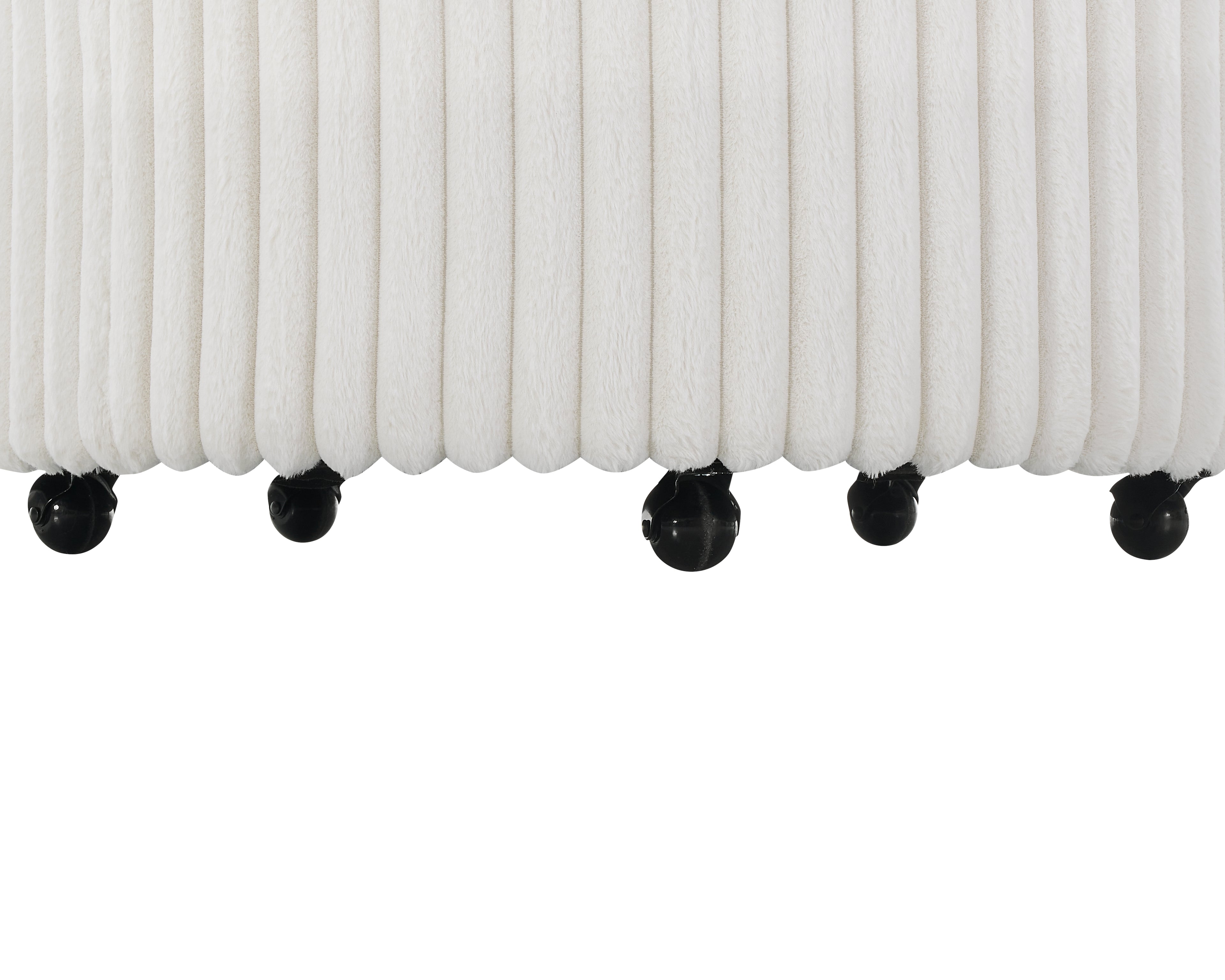 Malna Plush Wide Wale Corduroy Upholstered Barrel Accent Chair
