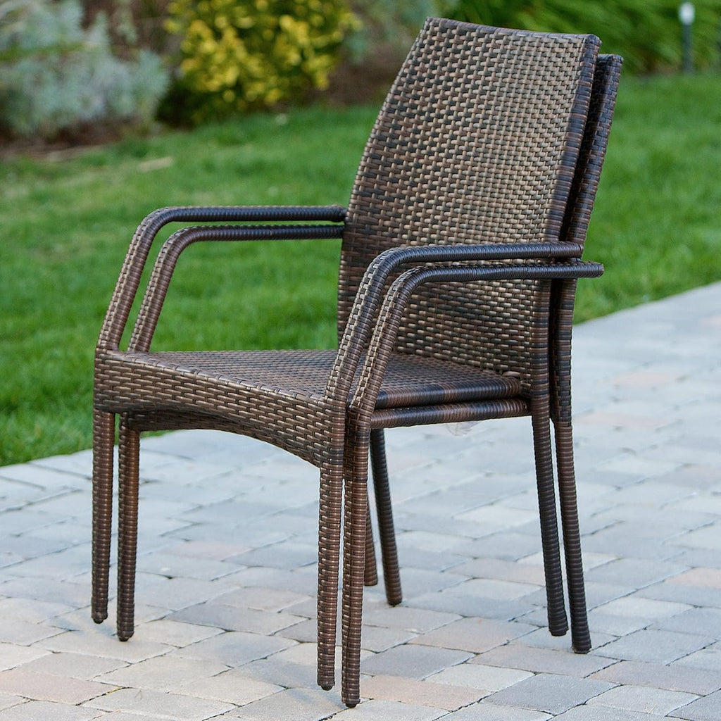 Outdoor Wicker Chairs Set, 2 Chairs