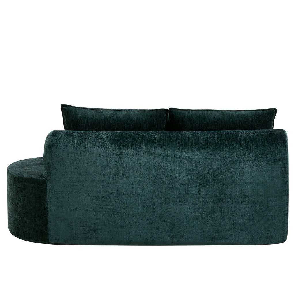 138.6" Modern Curved Modular Sectional Sofa