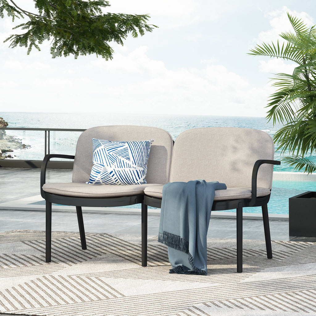 Luna Outdoor Patio PP Loveseat