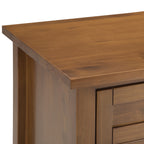 Warm Shaker Solid Wood 24 inch Wide Transitional Nightstand