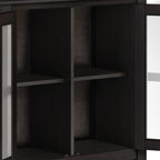 Artisan 30 Inch Wide Solid Wood Low Storage Cabinet in Hickory