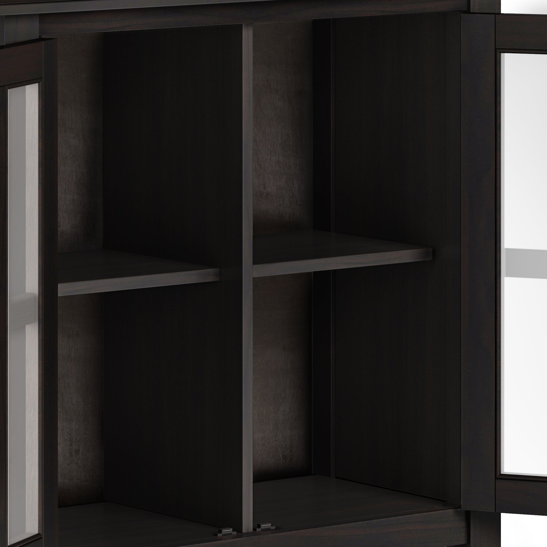 Artisan 30 Inch Wide Solid Wood Low Storage Cabinet in Hickory