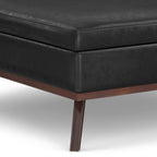 Owen 40 Inch Wide XL Square Coffee Table Storage Ottoman