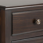 Connaught Solid Wood Entryway Storage Cabinet in Dark Chestnut