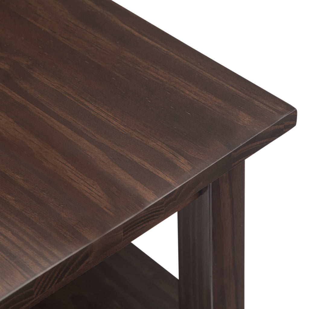 Warm Shaker Solid Wood Transitional Narrow Side Table