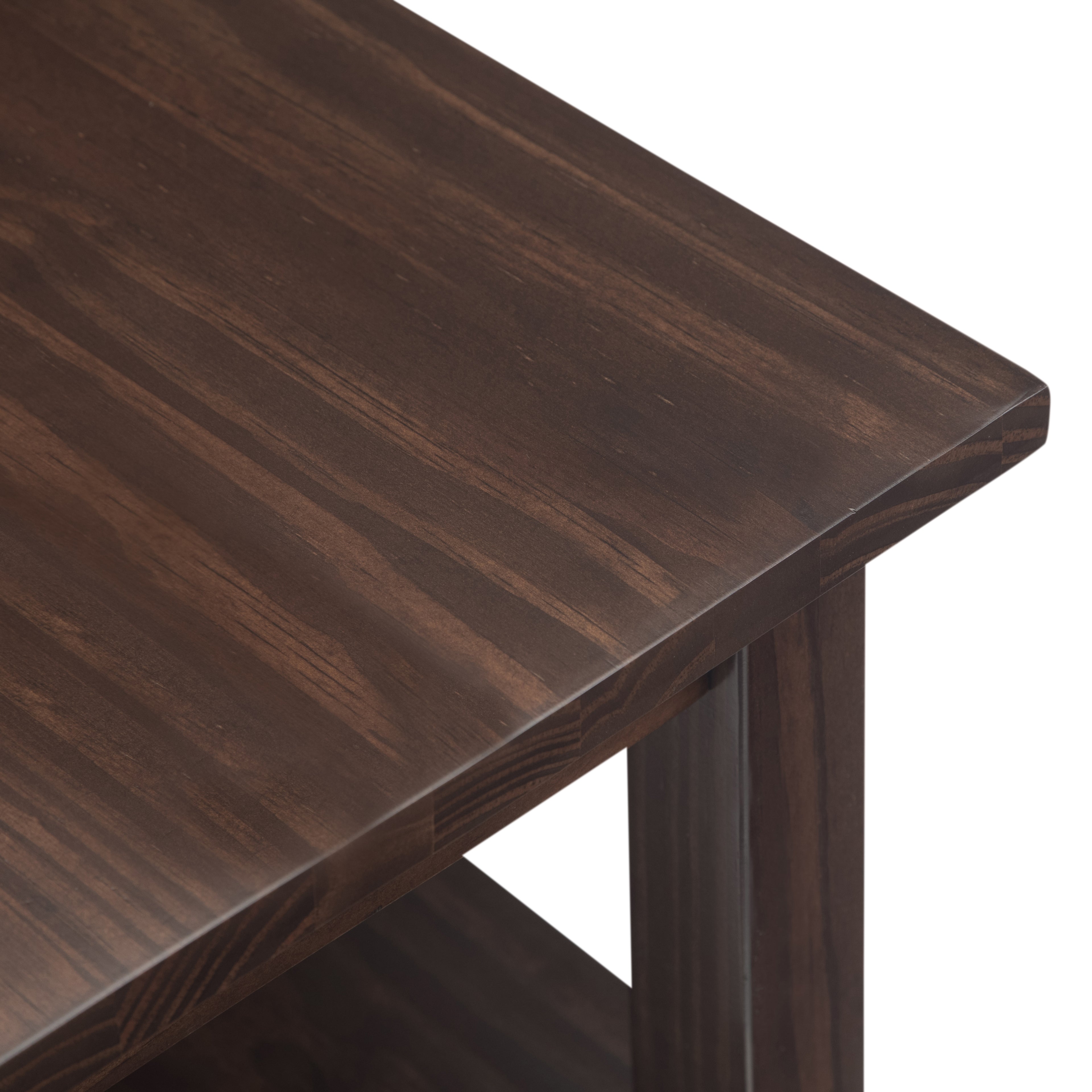 Warm Shaker Solid Wood Transitional Narrow Side Table