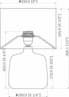 Lumellogno Dark Brown Table Lamp